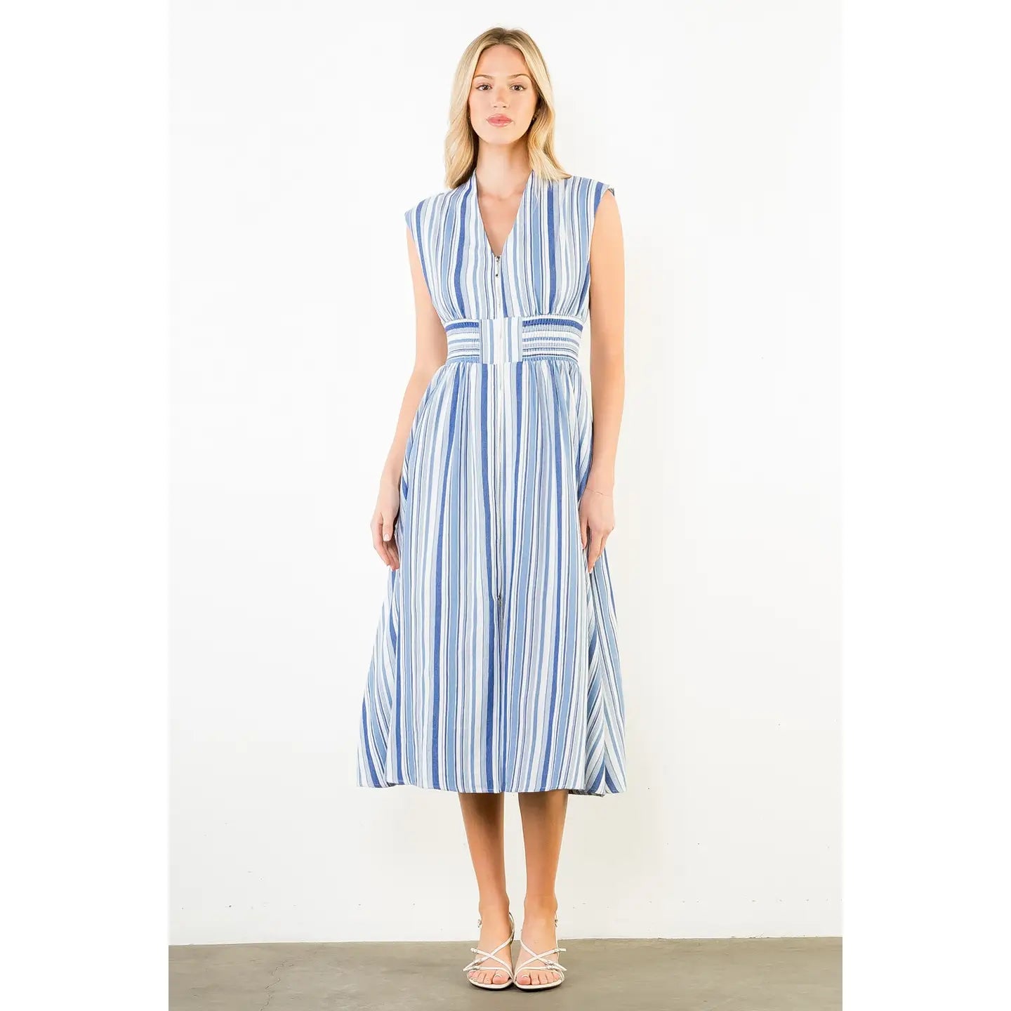 "STILL WATERS" STRIPED DRESS