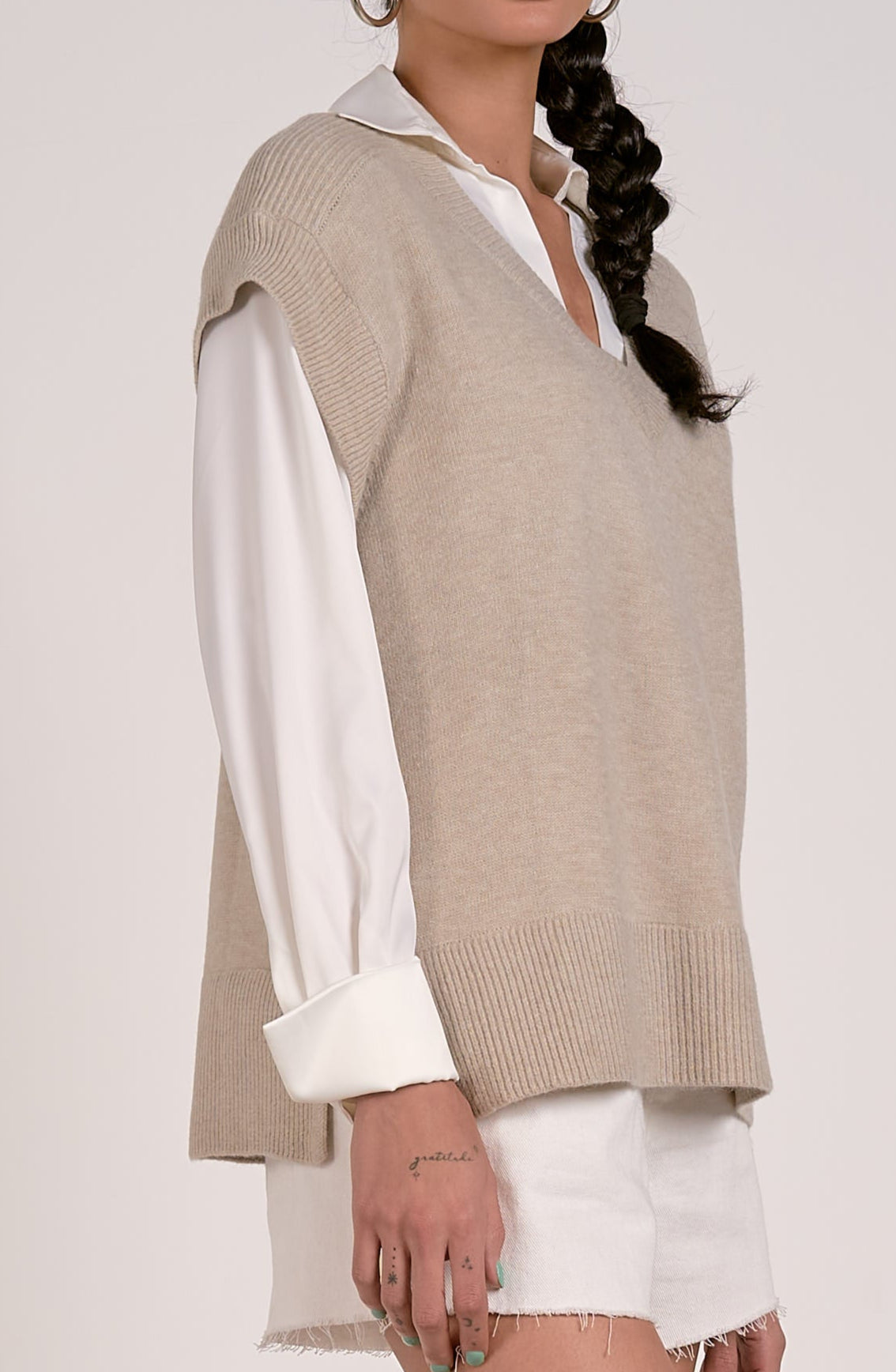 "JOY TO THE FULL" SWEATER VEST