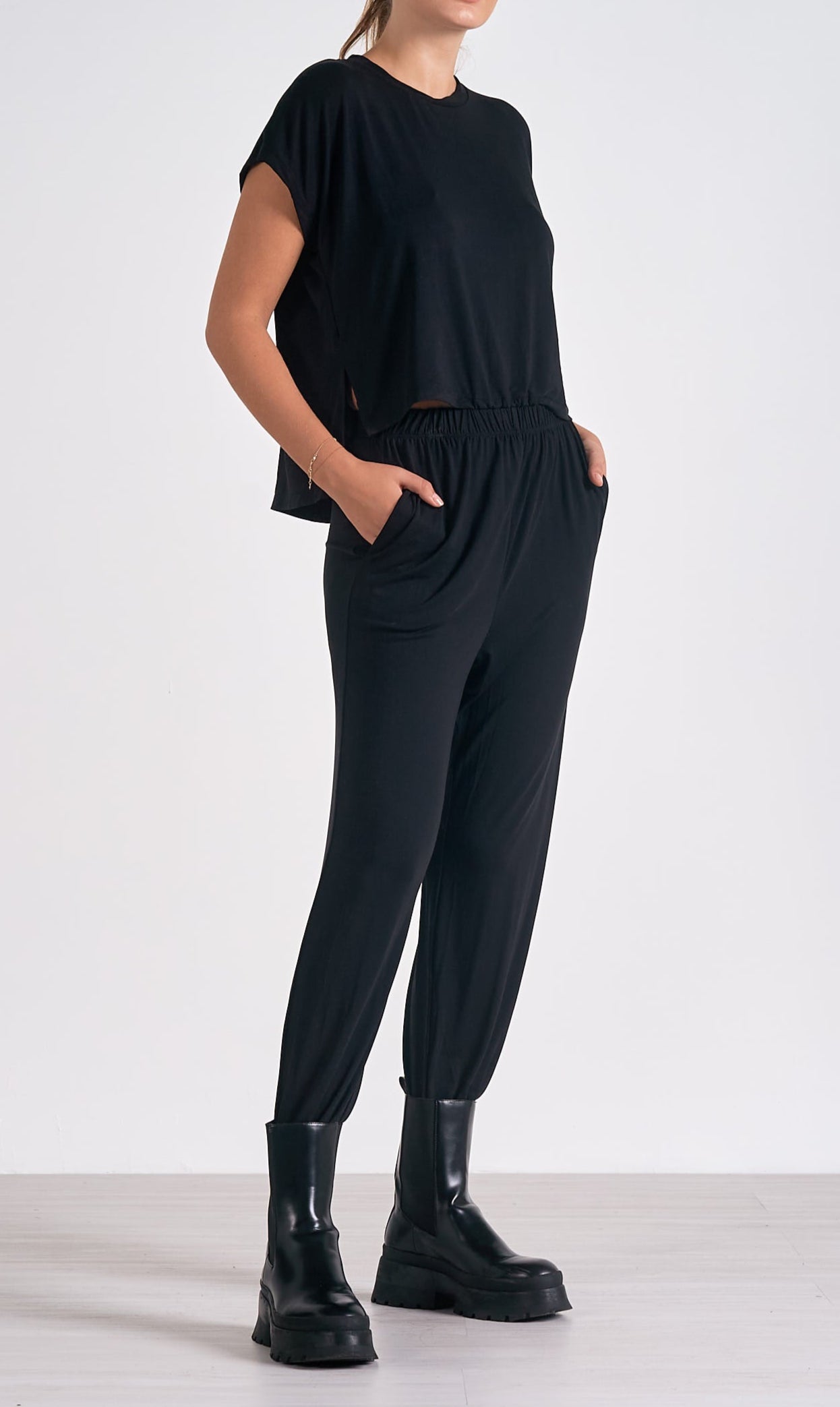 "SAFE WITH YOU" JUMPSUIT