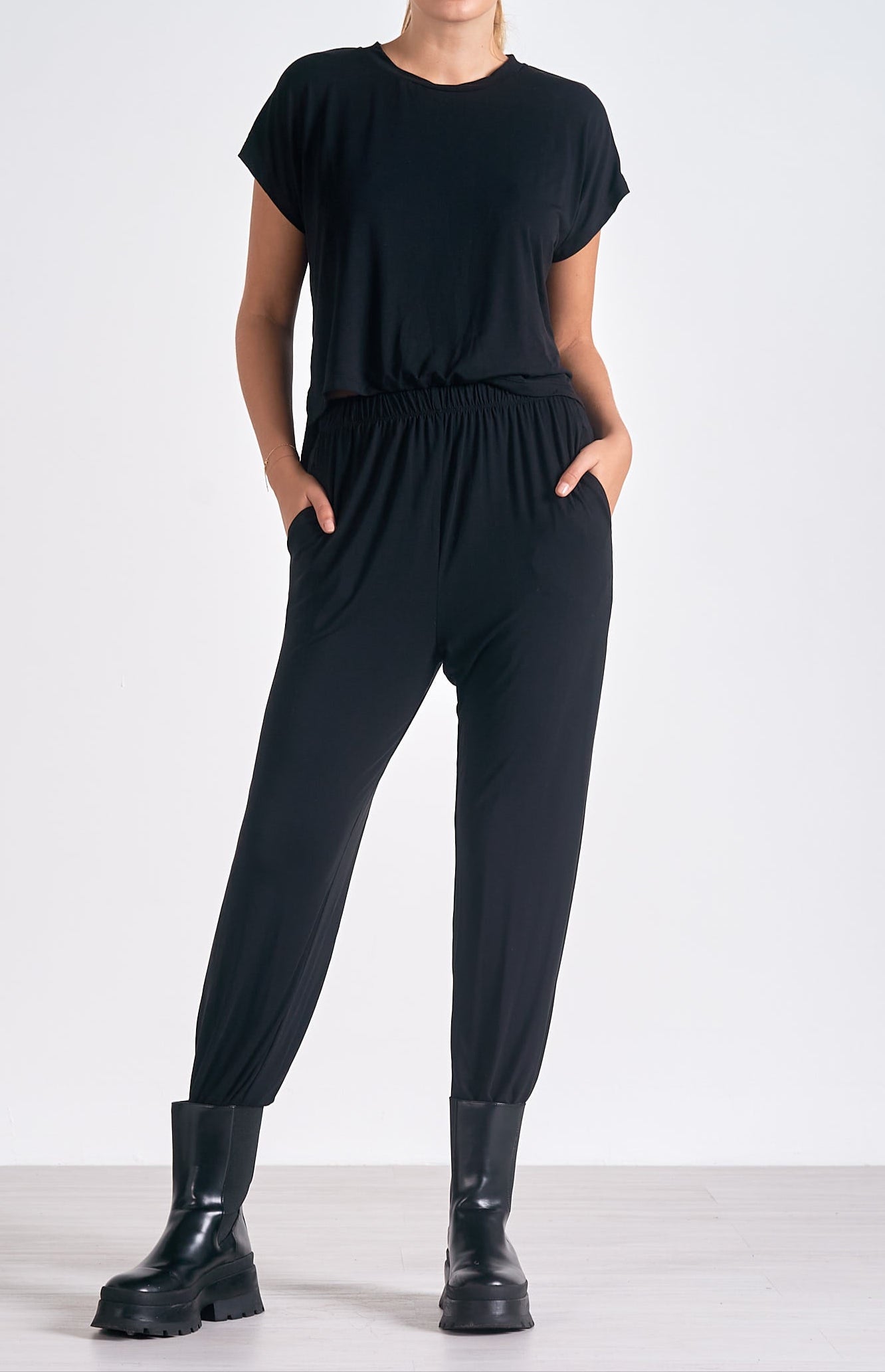 "SAFE WITH YOU" JUMPSUIT