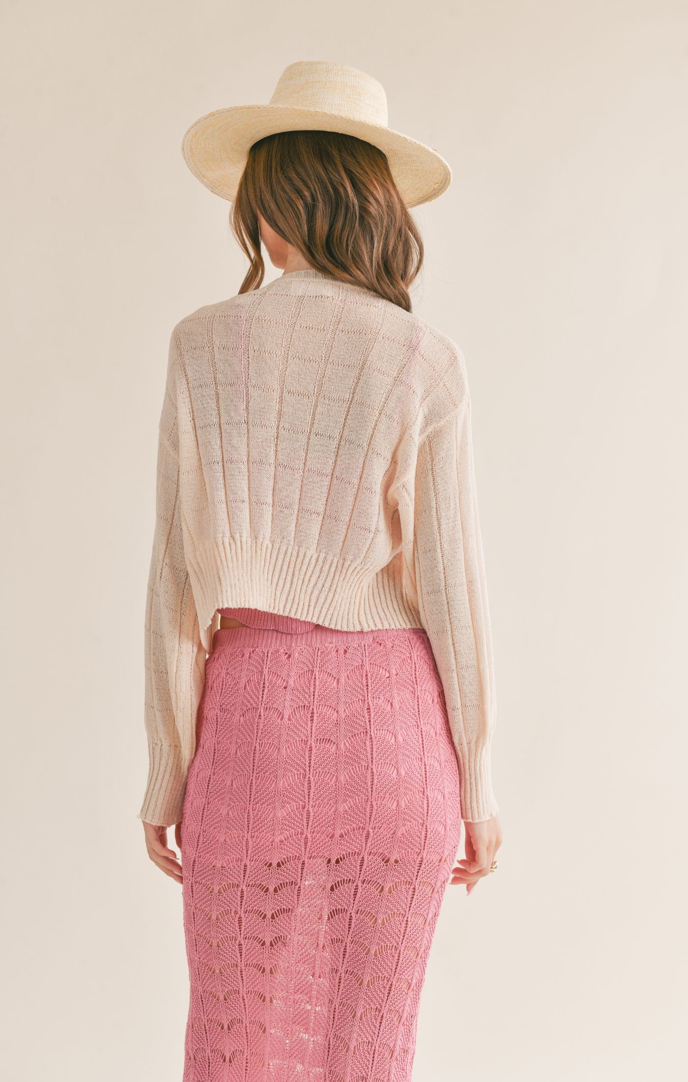 "JOYFUL PRAISE" BLUSH CARDIGAN