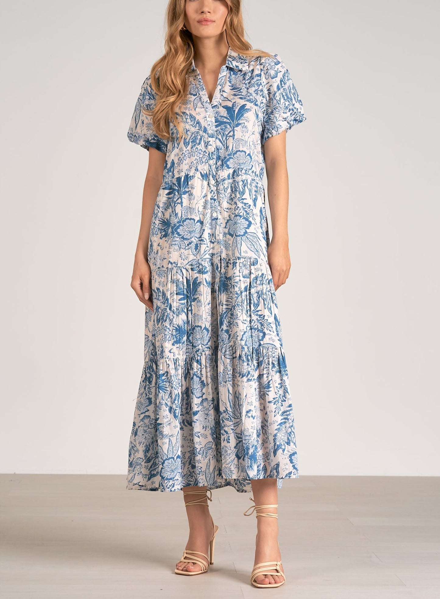 SANDRA MIDI SHIRT DRESS