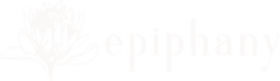 White text 'Epiphany' on a transparent background