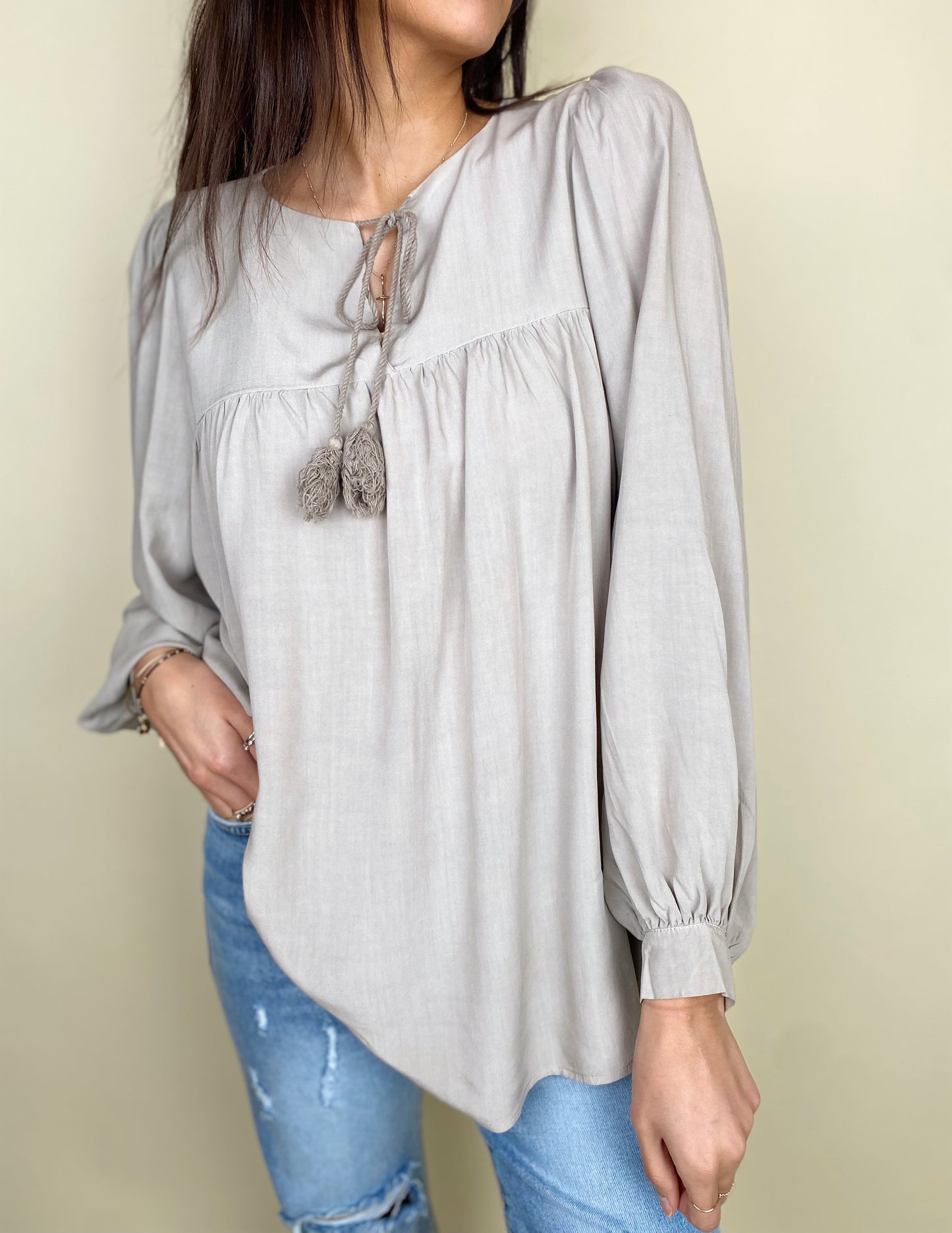Cobblestone GiGi TASSEL BLOUSE