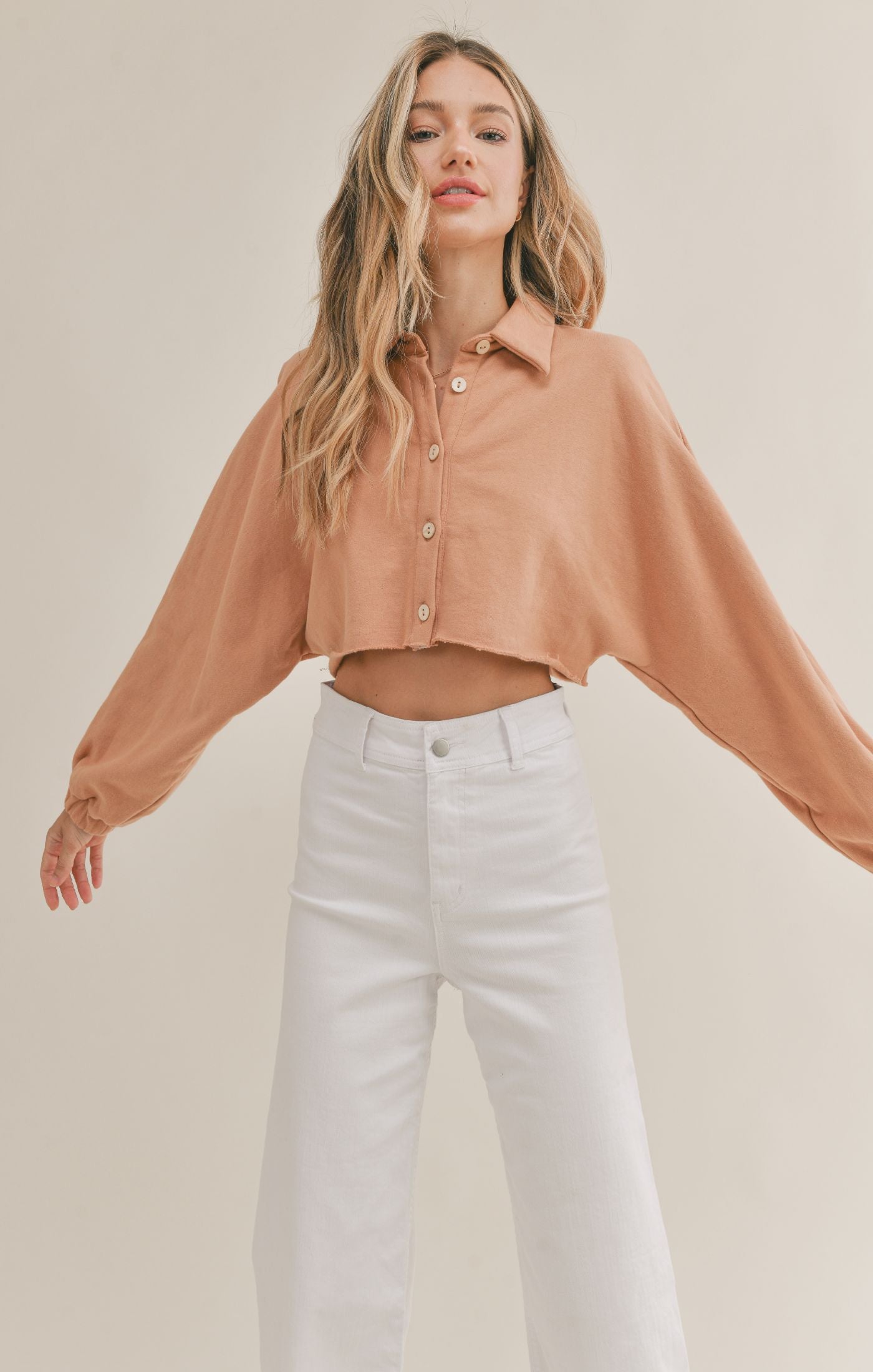 UP TO ME CROPPED SWEATSHIRT